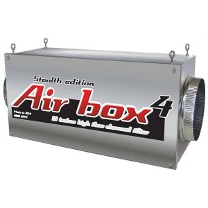 Air Box 4 Stealth 2000 CFM 10" Flanges Charcoal Inline Filter