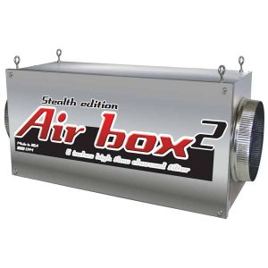 Air Box 2 Stealth 800 CFM 6″ Flanges Charcoal Inline Filter